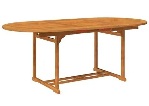 Set mobilier de exterior, 7 piese, lemn masiv de acacia - 4/5
