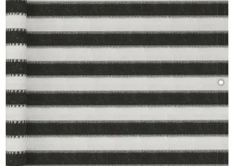 Prelată pentru balcon din HDPE, 90 x 400 cm, antracit și alb - 1/5