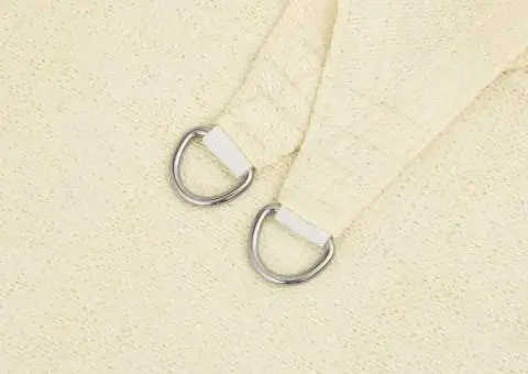 Parasolar din HDPE deptunghiular 4x6 m Crem - 5/5