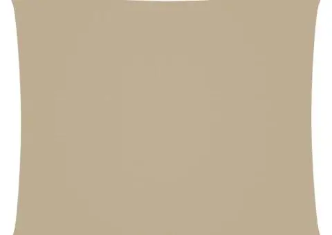 Parasolar din țesătură oxford, dreptunghiular, 4 x 6 m, bej - 2/5