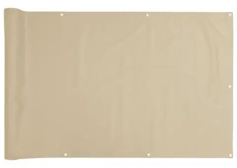 Prelată balcon, material textil oxford, 75 x 400 cm, bej - 2/5