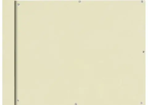 Prelată pentru balcon din țesătură oxford, 90x600cm, crem - 1/4