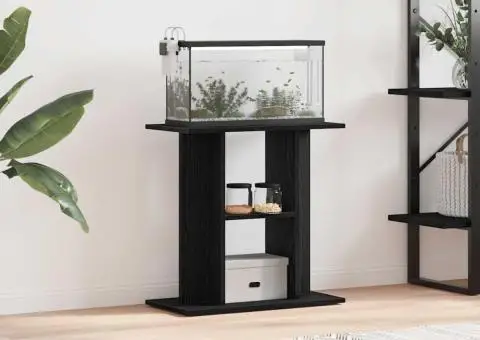 Suport pentru acvariu Stejar negru 60x30x60 cm lemn prelucrat - 1/5