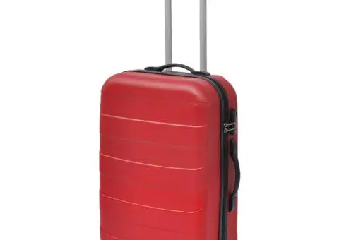 Set valize rigide, roșu, 3 buc., 45,5/55/66 cm - 2/5