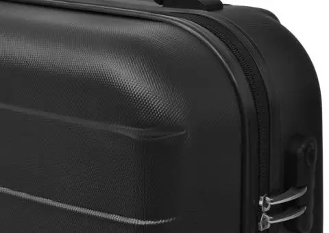 Set valize rigide, negru, 3 buc., 45,5/55/66 cm - 3/5