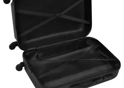 Set valize rigide, negru, 3 buc., 45,5/55/66 cm - 4/5