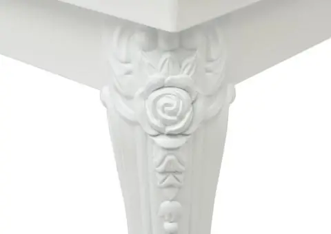 Măsuță de cafea, alb extralucios, 115x65x42 cm - 4/5