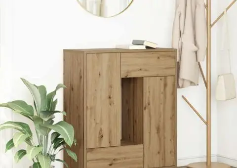 Bufetă cu sertare și uși Stejar Artisan 73x31x90 cm - 1/5