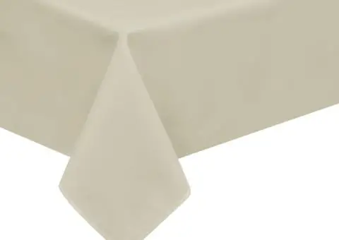 Fețe de masă, 170 x 130 cm, crem, 5 buc. - 1/3
