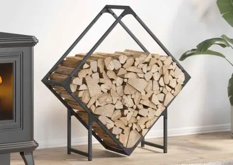Suport pentru lemne de foc Antracit Oțel laminat la rece - 1/5