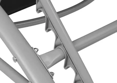 Șezlong de plajă, negru, aluminiu - 5/5