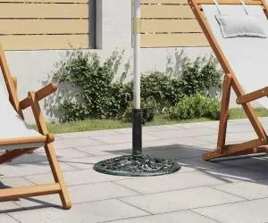 vidaXL Bază pentru umbrelă din fontă, 12 kg, 48 cm