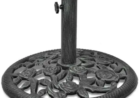 Bază pentru umbrelă din fontă, 12 kg, 48 cm - 2/5