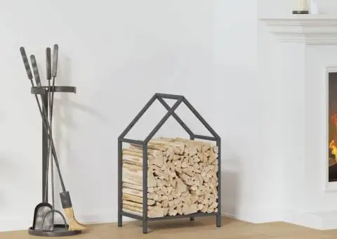 Suport pentru lemne de foc Antracit Oțel laminat la rece - 1/5