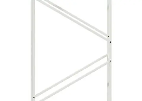 Suport pentru lemne de foc alb 60x25x100cm Oțel laminat la rece - 5/5