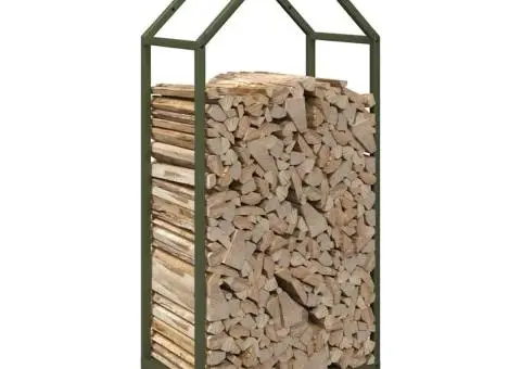 Suport pentru lemne de foc Verde măsline Oțel laminat la rece - 4/5