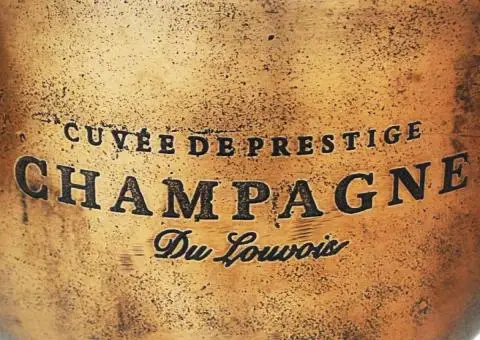 Frapieră pentru șampanie, model cupă trofeu, maro - 5/5