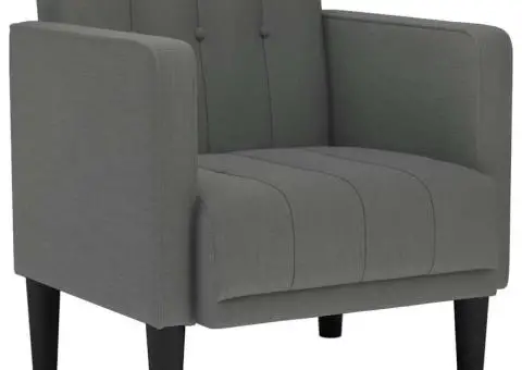 Canapea Scaun cu cotiere Gri închis 53 cm Material - 2/5