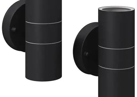 Corp iluminat perete exterior 2 buc, oțel inoxidabil, sus/jos - 2/5