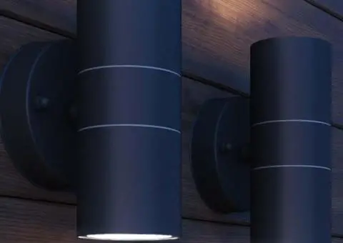 Corp iluminat perete exterior 2 buc, oțel inoxidabil, sus/jos - 3/5