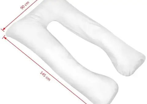 Pernă de sarcină 90 x 145 cm, alb - 4/4