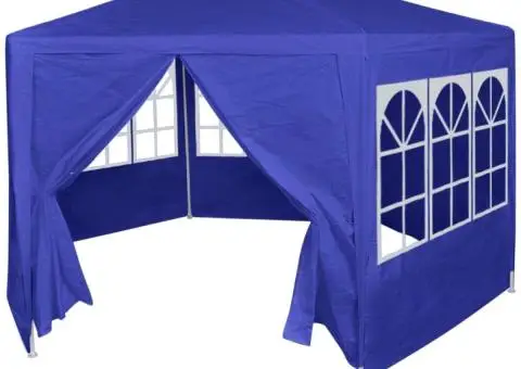 42347 Marquee with 6 Side Walls Blue 2x2 m - 1/5