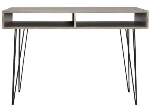 Birou cu 2 compartimente, gri - 2/4