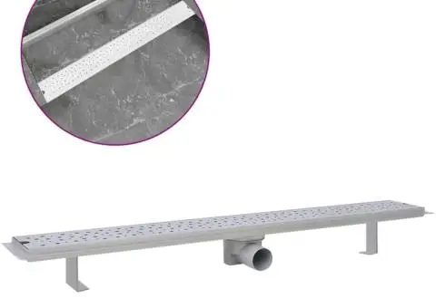 Rigolă duș liniară, model bule, oțel inoxidabil, 930 x 140 mm - 2/5