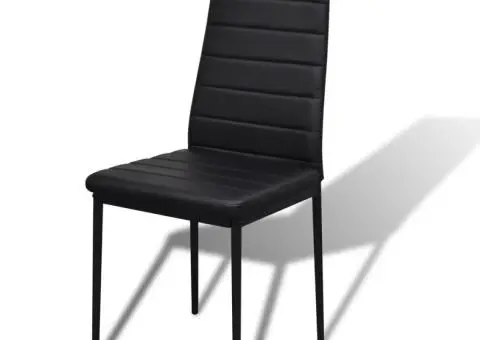 Set mobilier de bucătărie, cinci piese, negru - 4/5