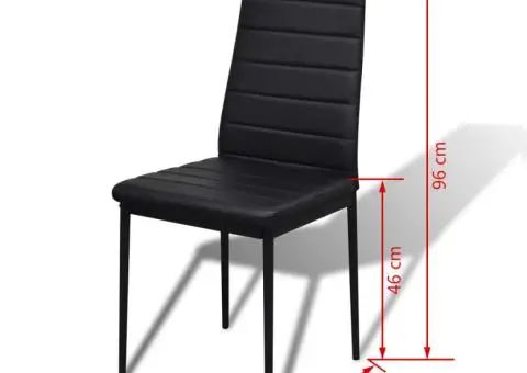 Set mobilier de bucătărie, cinci piese, negru - 5/5
