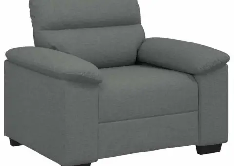 Canapea Scaun Gri Inchis 60 cm Tesatura - 2/5