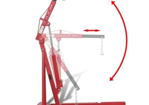 Macara pliabilă pentru motor de 2 tone, 88,2 kg - 5/5