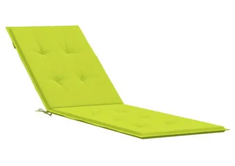 Pernă de șezlong, verde aprins, (75 + 105) x 50 x 4 cm - 2/5