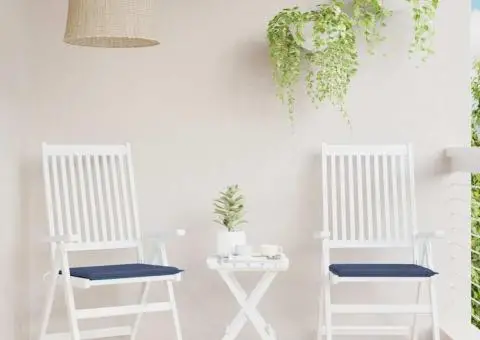 Perne pentru paleți 2 buc. bleumarin, 40x40x4 cm, textil Oxford - 1/5