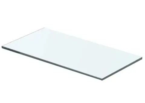 Raft din sticlă transparentă, 40 x 15 cm