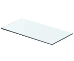 vidaXL Raft din sticlă transparentă, 40 x 15 cm