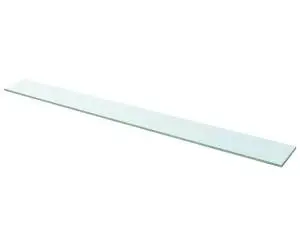 vidaXL Raft din sticlă transparentă, 110 x 12 cm