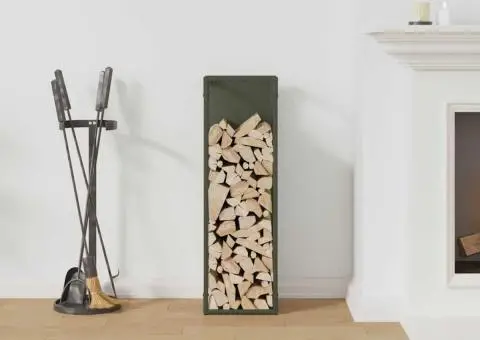 Suport pentru lemne de foc Verde măsline Oțel laminat la rece - 3/5