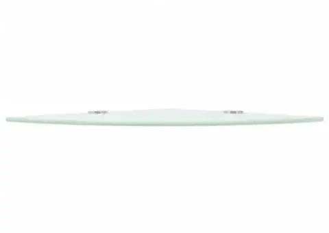 Raft de colț cu suporți din crom, sticlă, 25 x 25 cm - 3/5