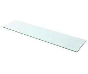 vidaXL Raft din sticlă transparentă, 100 x 25 cm