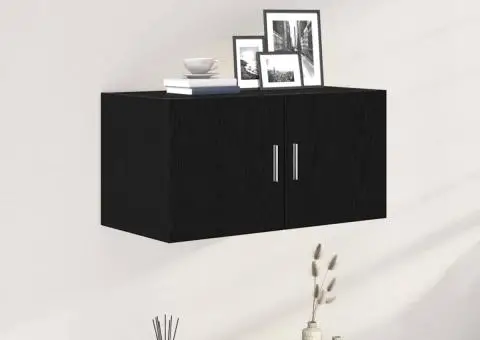 Dulap de perete Stejar negru 80x39x40 cm Lemn prelucrat - 1/5