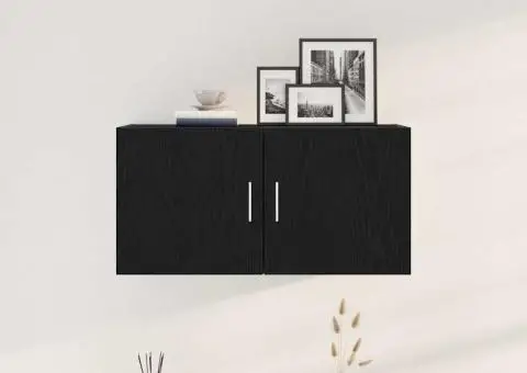 Dulap de perete Stejar negru 80x39x40 cm Lemn prelucrat - 3/5