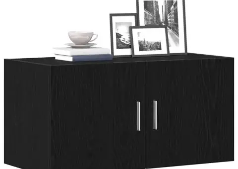 Dulap de perete Stejar negru 80x39x40 cm Lemn prelucrat - 4/5