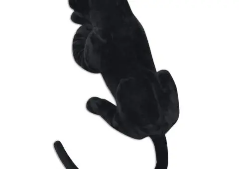 Panteră de jucărie din pluș, negru, XXL - 3/5