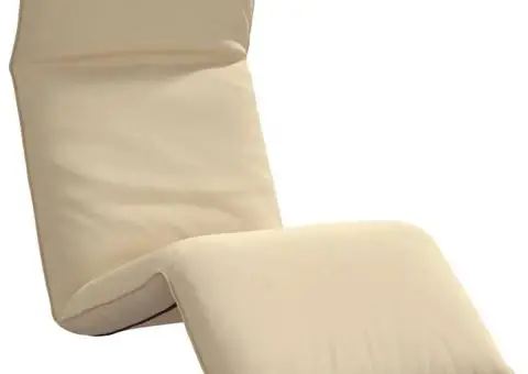 Șezlong pliabil Bej 175x54x8,5 cm țesătură Oxford - 2/5