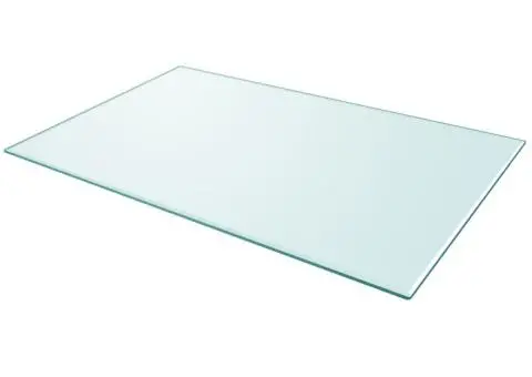 Blat de masă, sticlă securizată, dreptunghiular, 1000 x 620 mm - 2/4