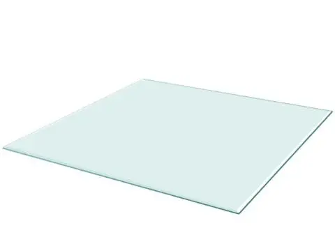 Blat de masă din sticlă securizată pătrat 700 x 700 mm - 2/4