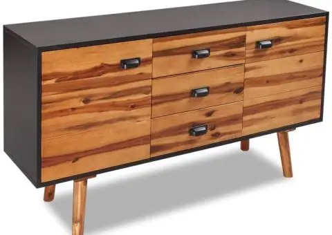 Dulap, 115x35x70 cm, lemn masiv de acacia - 1/5