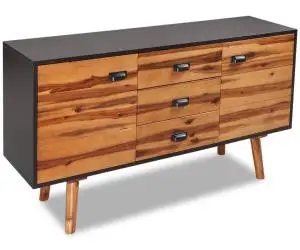 vidaXL Dulap, 115x35x70 cm, lemn masiv de acacia