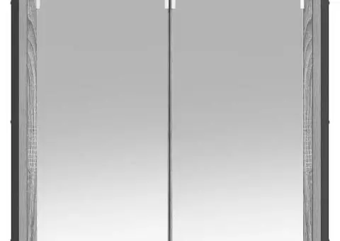 Dulap de baie cu oglindă Gri Sonoma 60x21x60 cm - 5/5